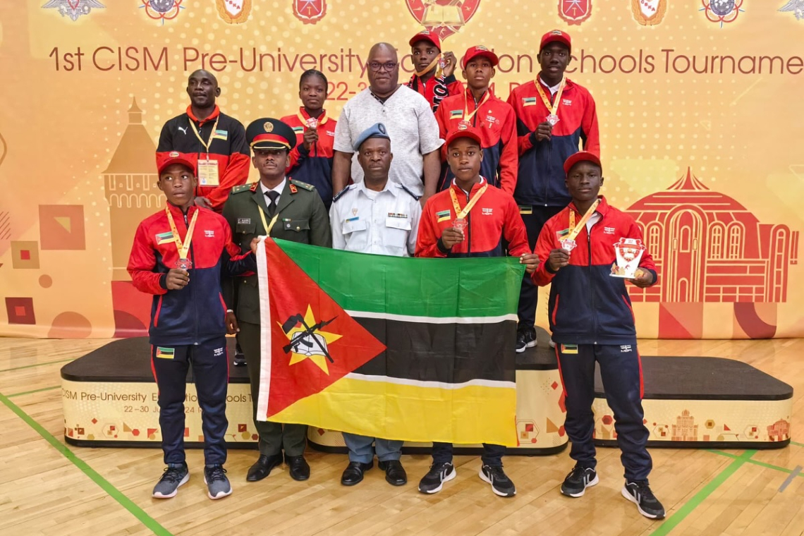 Moçambique conquista 6 medalhas no desporto militar na Rússia